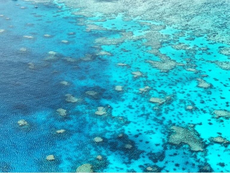Aerial image of the Great Barrier Reef